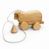 Handmade Wooden Pull Along Sheep