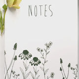 Wildflowers Notebook -  Forest Green