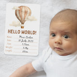 Baby Milestone Cards - Hot Air Balloons
