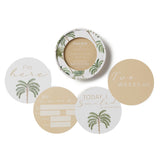 Green Palm & Sand Reversible Milestone Cards
