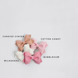 Lume - Single Little-Sister Sized Bow - Cotton Candy