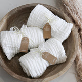 Layered Muslin Blanket - White