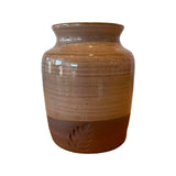 Handmade pottery bud vase- terracotta mauve