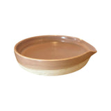 Handmade pottery spoon rest- Dusky mauve
