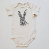 Organic Knit "Rabbit" Bodysuit - Short Sleeve