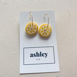 Lemon Hoop Earrings