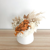 Petite dried flower pot- Rust