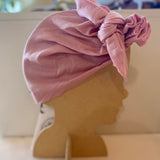 Merino Knot on Top Hat - Rose Pink