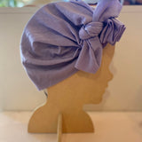 Merino Knot on Top Hat - Lilac