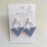 Little Triangle  Earrings - Sky Blue