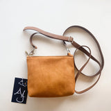 Tan Lily Purse with Leather Strap
