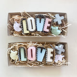 Large Premade Chalk Trays - Love