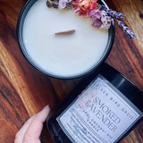 Small Coconut Wax Candle - Smoked Lavender