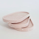 Blush Pink Oval Terrazzo Dish