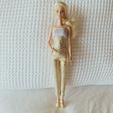 Barbie Long All-in-One (Gold Texture)