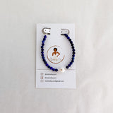 Lapis Lazuli + Freshwater Pearl Bracelet