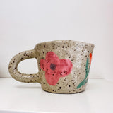 Daisy Tulip Handmade Mug