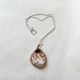 Oco Geode Slice Pendent with Sterling Silver Chain #1