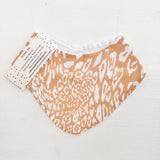 Mustard Leopard Dribble Bib