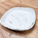 Large Sqaure Lasagna Dish  -Speckled White/Grey