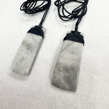 Handcrafted Marble Pendent Necklace - Large Rectangle
