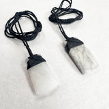 Handcrafted Marble Pendent Necklace - Small Rectangle