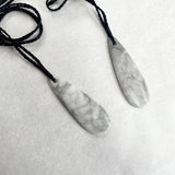 Handcrafted Marble Pendent Necklace - Oval