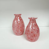 Handblown Glass Tulip  Vases - Pink Panther