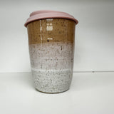 Handmade Keep Cups - Tan/Blush Pink/Speckled White