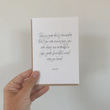 'This is your daily reminder' Greeting Card