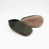 Green Soft Sole Leather Shoes