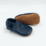 Navy Soft Sole Leather Shoes