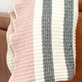 TGM KNITTED BLANKET - PINK