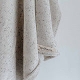 100% Cotton Fleck Blanket - Light Grey