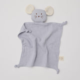 Organic Muslin Mouse Lovey Frost with Milk ears