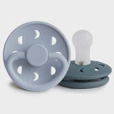 Frigg Moon Phase Pacifier Silicone or Rubber - Powder Blue/Slate