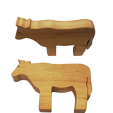 Wooden heirloom toy- Cow