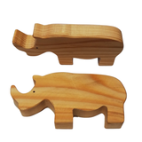 Wooden heirloom toy- Rhino