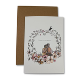 Sympathy wreath illustration card