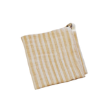 Muslin cloth Tan/ beige vintage stripe