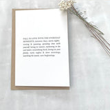 Fall In Love With The Everyday Moments' Greeting Card