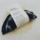 Reusable + Reversible Fabric Bowl Covers - Navy
