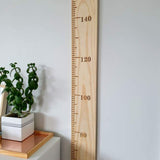 Engraved pine height chart